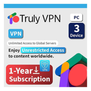 TrulyOffice Truly VPN for Mac | 1-Year Subscription | 3 Devices