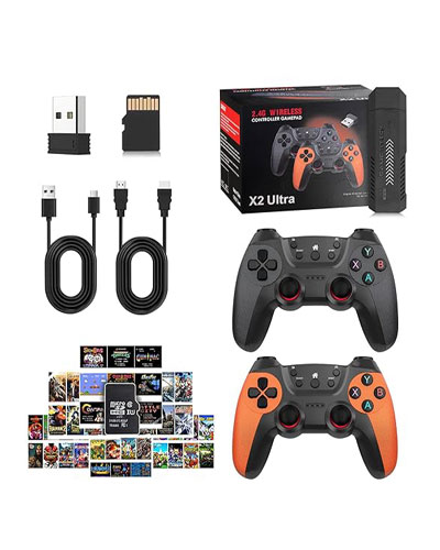 20000+ Games,2025 Wireless Double Handle PSP Arcade Double TV Game