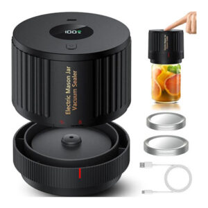 Electric Mason Jar Vacuum Sealer Kit for Wide Mouth and Regular Mouth Mason Jars
