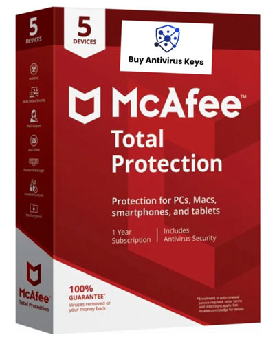 McAfee Total Protection 5-Device 2025 | Security Software Includes Antivirus