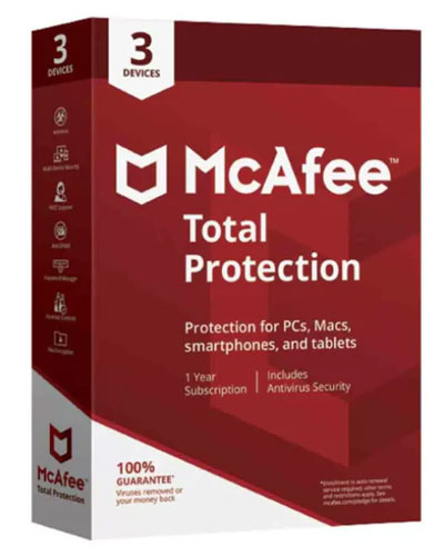 McAfee Total Protection 3-Device 2025 | Security Software