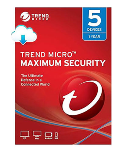 Trend Micro Maximum Security 5 User [Digital] [PC/Mac Download]